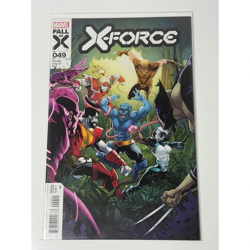 Marvel X-Force 049 Fall of X Variant Edition Wolverine Beast Colossus 2024